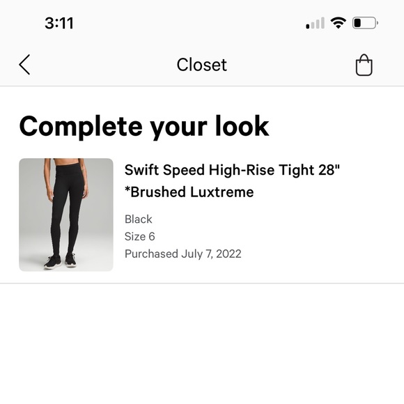 Lululemon Swift Speed High-Rise Tight 28” - Picture 7 of 8